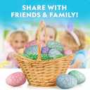 Blue Marble Easter Eggscavation Dig Kit - 12 Easter Egg Dig Bricks with Real Gemstones & Glow in The Dark Dinosaur Figures, Includes Dig Tools, Egg Hunt or Dig Party Activity, Easter Basket Stuffers