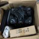 SHINLEYPACK Collapsible Wagon with Table, Large Capacity Foldable Wagons Carts, Beach Wagon with Big Wheels, Heavy Duty Beach Car Utility Wagon for Outdoor Park, Shopping, Sports, Camping, Garden