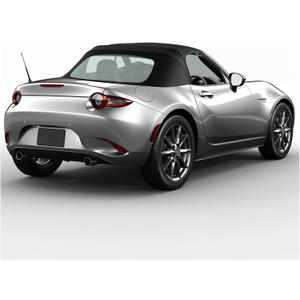 KUAFU Convertible Soft Top Compatible with 2006-2014 Mazda Miata MX-5 Black Sailcloth Vinyl w/Heated Glass Window