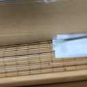LazBlinds No Drill Bamboo Roman Shades, 27" W x 64" H, Malay Oak