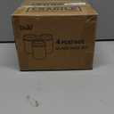 DRKIO 16 Oz Overnight Oats Containers with Lids - 4 Pack Glass Storage Jars with Airtight Lids Wide Mouth Mason Food Jars Great for Meal Prep Salad Chia Pudding Snacks Yogurt Sugar Spice Cereal