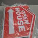 Open House Signs Kit (45 Pcs), 1 Pack Open House Flag, 9 Pack Open House Signs for Real Estate, Double Sided Directional Arrows Sign with Stakes and 24 Balloons for Real Estate Agents Supplies