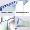 ZONBAILON Men's Briefs Dual Pouch Ice Silk Underwear See Through Thin Breathable Sexy Panties (XXL)