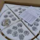 MeiYDeng 24 Inch Gold Crystal Wagon Wheel Chandelier, Modern Farmhouse Round 24-Lights Pendant Lighting Fixture, for High Ceilings Living Room, Bedroom, Foyer