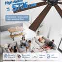 Fanbulous 65 Inch Ceiling Fans with Lights DC Motor, Remote & APP Control