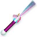 FlashingBlinkyLights Light Up Unicorn Wand with Color Changing Fiber Optic LED Lights Magic Wand for Girls