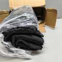 CADARA Fireplace Blocker Blanket Stops Heat Loss, Magnetic Fireplace Draft Stopper, Indoor Fire Place Draft Cover with Hook and Loop Tapes, Cold Air Blocker Save Energy, Black 51" W x 39" H