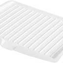 Kitchen Utility Draining Board, Light Weight, Space Efficient, Water Drain (White)