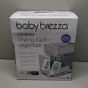 Baby Brezza Covered Drying Rack & Countertop Organizer - Vertical Bottle Storage with Lid - Fits Large 8 Bottle Capacity Plus Accessories to Keep Items Tidy