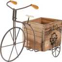 Yardwe Flower Box Ornament Wooden Craft Decorative for Home Decor Large Versatile Wooden Any Room Office Atmosphere Style