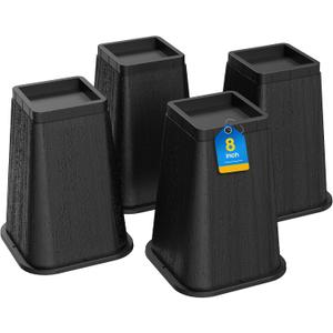 MYMULIKE Bed Risers 8 Inch Heavy Duty, Furniture Risers Lifts Supports Up to 6,000 Lbs for Table, Desk Leg, Sofa, Couch