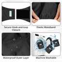 Paw Legend Washable Dog Belly Band Wrap Diapers for Male Dog | High Absorbing Puppy & Doggy Diapers Male (3 Pack,Black,Black,Black,X-Large)