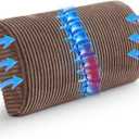 HIGOGOGO Lumbar Support Pillow for Recliner Chair/Accent Chair/Couch, Memory Foam Back Support Cushion for Elderly, Recliner Cushions for Back Rest, Pain Relief, Reading, Washable Cover, Brown (Large)