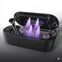 Ultrasonic Jewelry Cleaner, 48KHz Ultrasonic Cleaner Machine with Digital Timer, Dual Cleaning Modes, 304 Stainless Steel Tank for Jewelry, Eyeglasses, Rings, Retainers, Dentures Black