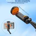 57" Automatic Phone Tripod, Extendable Selfie Stick for iPhone, Portable Cell Phone Stand Mount Holder with Remote Control for Selfie Stick TIK Tok Travel Vlog Live Broadcast Video Recording Black (WS-22001-10 Pro)