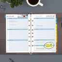 AT-A-GLANCE 2027 Planner Refill, Weekly & Monthly, 5.5" x 8.5", Desk Size 4, Tabbed, 7-Ring Loose-Leaf, Zenscapes (281-285Y-27)