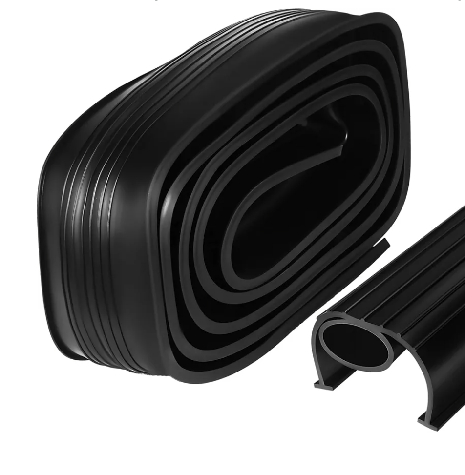 1Roll Garage Door Seal Stripping for Bottom Gap Filling Durable Threshold Gasket for Home Garage Protection Easy Installation Weatherproof Design