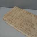 decorUhome Faux Fur Christmas Throw Pillow Covers 22x22 Set of 2, Decorative Soft Plush Striped Neutral Couch Euro Pillow Covers with Velvet Back for Sofa, Bed, Living Room Home Decor, Khaki Brown