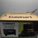 Cuisinart 8-in-1 Portable Wood Pellet Grill and Smoker, Compact for RV, Tailgates, Camping, and Backyard Cooking, Smoky Flavor, Versatile Meat Smoker
