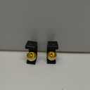 Zonon 2 Pcs Magnetic Wooden Wind Chime Doorbell Decoration Shopkeepers Bell for Door Opening C Shape for Housewarming Gift Refrigerator Room Garden Restaurant (Black)