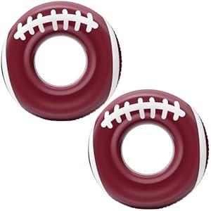 ShinyRelief 2 Pcs Football Inflatable Pool Floats Adult Size Inflatable Floats Swimming Pool Ring Beach Sports Party Lake Use