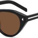 VANLINKER Retro Small Oval Sunglasses for Women Men Trendy Narrow Round Cateye Shades VL9915