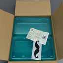 Mr. Pen- Clear Pencil Boxes, 6 Pack, Light Aqua Color, Snap-Tight Lid, Plastic Pencil Box Organizer, 7.9"x4.5"x2.4"