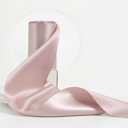 HUIHUANG 4 inch Dusty Rose Satin Ribbon Dusty Pink Bridal Bouquet Ribbon for Wedding Dress Chair Sash Large Bows Flower Bouquet Crafts -10 Yards/Roll