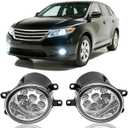 LED Fog Light For TOYOTA Venza 2009-2015 Replacement Front Bumper Lamp,6000k White, Pack of 2