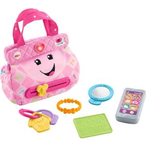Fisher-Price Baby & Toddler Toy Laugh & Learn My Smart Purse with Lights, Learning Songs & 5 Accessories for Infants Ages 6+ Months