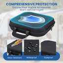 Starlink Mini Carry Case - Protective Waterproof Storage Bag Pouch for SpaceX Starlink Mini Dish, Travel-Friendly Design with Handle, Perfect for RV, Van, Camping & Outdoor Use (Black, Basic Case)