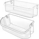 241505301 & 241505501 Refrigerator Door Bin Replacement Parts fot for frigi.daire FGHC2331PFAA FFSC2323TS0 LGHK2336TF6 FGSC2335TF0 FGSC2335TFB FFSC2323TSA FFSC2323TS8 Refrigerator BY AMI PARTS