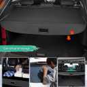 Powerty Retractable Cargo Cover for 2024 Buick Envista, Canvas Texture Trunk Cover Privacy Screen Rear Security Shade for Envista Accessories