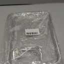 Clear Acrylic Serving Tray 8x14 Inches, Bar Tray Organiser for Ottoman Coffee Table Decorative with Handles (Clear, 14" x 8" x 2")