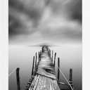 BOJIN 8x16 Picture Frames White Solid Wood Without Mat Photo Frame for Wall Hanging Home Decoration