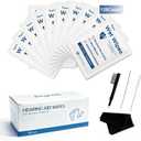 128 Count Hearing Aid Wipes Individually Packaged + 4 Cleaning Tools Kit - Daily Maintenance for All Brands, Fast Earwax/Sweat Removal for Earbuds/Earmolds