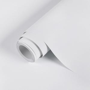 Peel and Stick Wallpaper - White Contact Paper Self Adhesive | Waterproof Wall Paper for Kitchen Cabinet Countertop - Removable Vinyl Wrap for Desk Furniture Cover