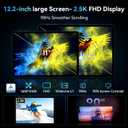 2026 Upgraded 12.2 inch Tablet, Android 16 Tablet with Keyboard, 2.5K QHD Display for High-Res Gaming/Art/Productivity, Up to 48GB+256GB+2TB TF,Octa-Core/10000mAh/Widevine L1/GMS/GPS