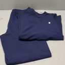 Scrubs Set for Women Medical Uniform Nurse Suit, Anti-Wrinkle Scrub Top Jogger Pant&11 Pockets,4 Way Stretch Workwear (Large, Navy Blue)