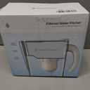 Clearly Filtered No.1 Filtered Water Pitcher/Updated Model/Targets 365+ Contaminants e.g. Fluoride Chlorine PFAS Microplastics Lead Arsenic BPA/BPS Free (Pitcher Includes 1 Filter)