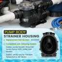 R0445601 Pump Body Strainer Housing Replacement for Zodiac Jandy Stealth Series SHPF/SHPM,ePump JEP JEP2.0SVRS Variable Speed Pool Spa Pumps