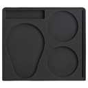 Normcore Espresso Compact Tamping Station - Barista Tamping Mat - Anti Slip Corner Tamping Mat - Compact Coffee Tamper Holder Pad - Espresso Accessories Tool - Food Grade Non-Slip Silicone