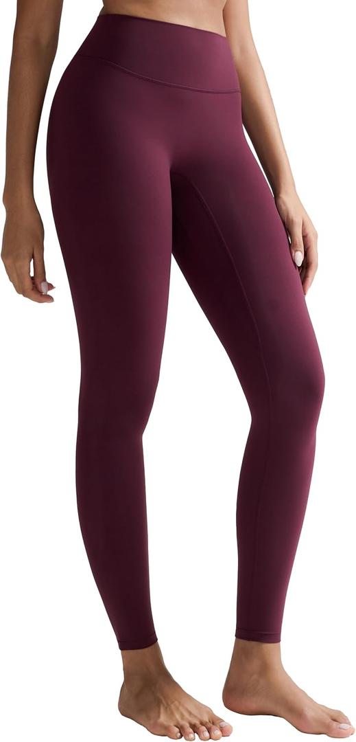 RUNNING GIRL High Waisted Leggings for Women, Seamless Full Length Buttery Soft Yoga Pants for Women, No Front Seam (L)