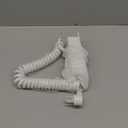 Furniture Drawer Outlet, Recessed Power Strip with (3) PD 20W USB Ports Fast Charging & (3) 15 Amp AC Outlets, (14 AWG) 10 FT White Spring Cord