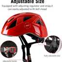 Kids Bike Helmet,2 Sizes Adjustable for Youth Child Boys & Girls Ages 3-5-8-14,Ventilation and Multi-Sport for Bicycle Skate