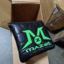 MAZEL Men's Golf Putter,Right Handed,Golf Head Cover Included, 34", GS3,Black Head,Blue Grip