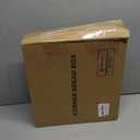 Corner Bread Box for Kitchen Counter, Bamboo Wood Large Capacity Bread Storage Bin with Acrylic Wavy Door Panel (Natural, Meduim) (Medium)