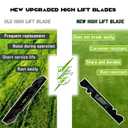 742P05094 High-Lift Blade 50 Inch, Compatible with CUB CADET Enduro XT1-LT50 Ultima ZT1-50, ZT2-50, 742P05094-X,High-Lift Blade for 50-inch Cutting Decks Replaces 742-05094-X 3 Pack 