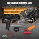 Timing Light Automotive 12V Engine Inductive Ignition Timing Light Gun Strong Flash Timing Lights for 2&4 Stroke Petrol Engine with 10FT Test Lead,Reverse Polarity Protection for Car Motorcycle Marine