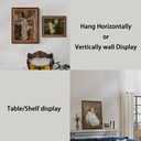 ArtXO 20"x24" Oil Painting Art Prints Canvas Frame for Canvas Painting,20x24 Inch Mount Finished Canvases Poster Bronze Ornate Gold Frame & Aquamarine-No Back &No Cover